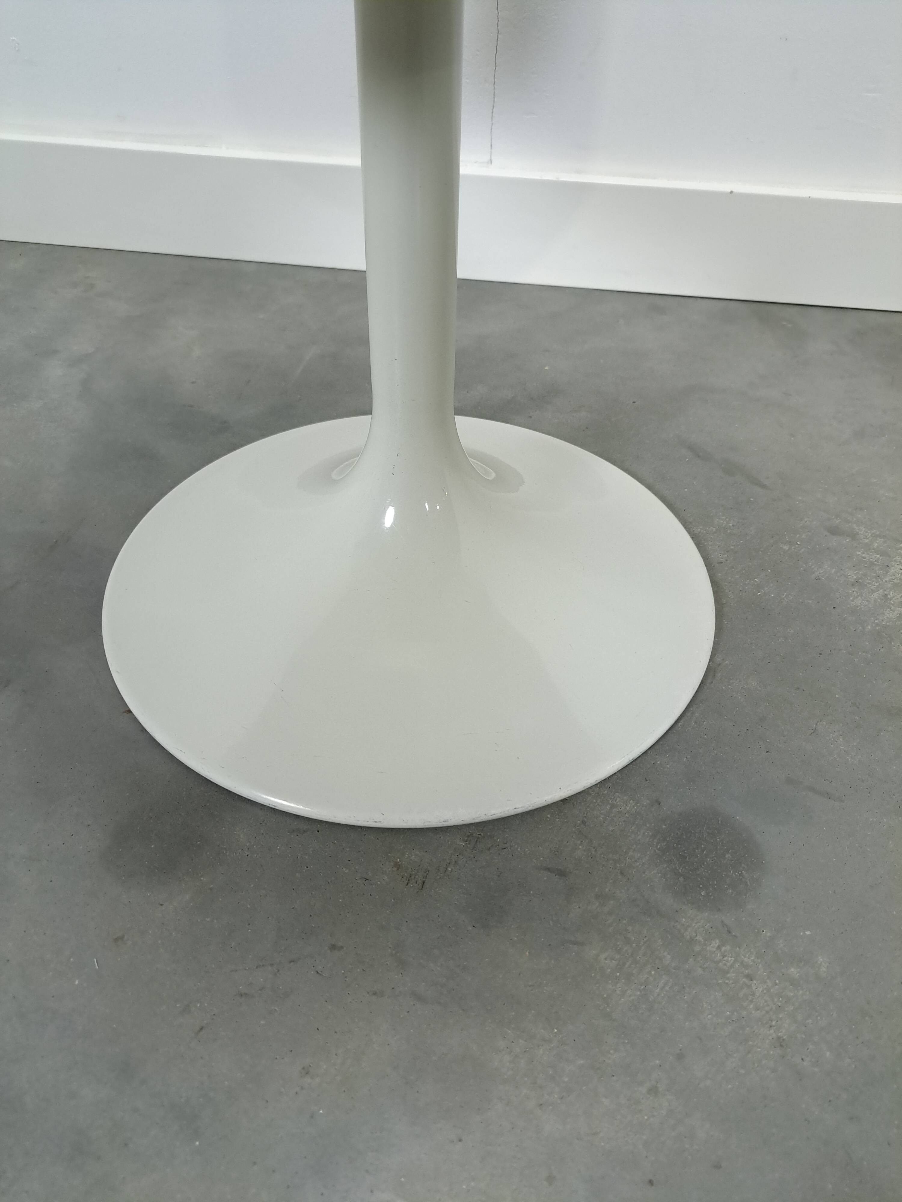 Space age design tafel Opal Möbel met rookglazen blad