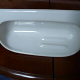 Vintage white bathroom wall shelf