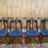 Set of 4 "Gondole" chairs in Empire style made of mahogany.