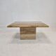 Italian coffee or side table in travertine, 1980s