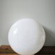 Applique plafonnier vintage opaline blanche ronde