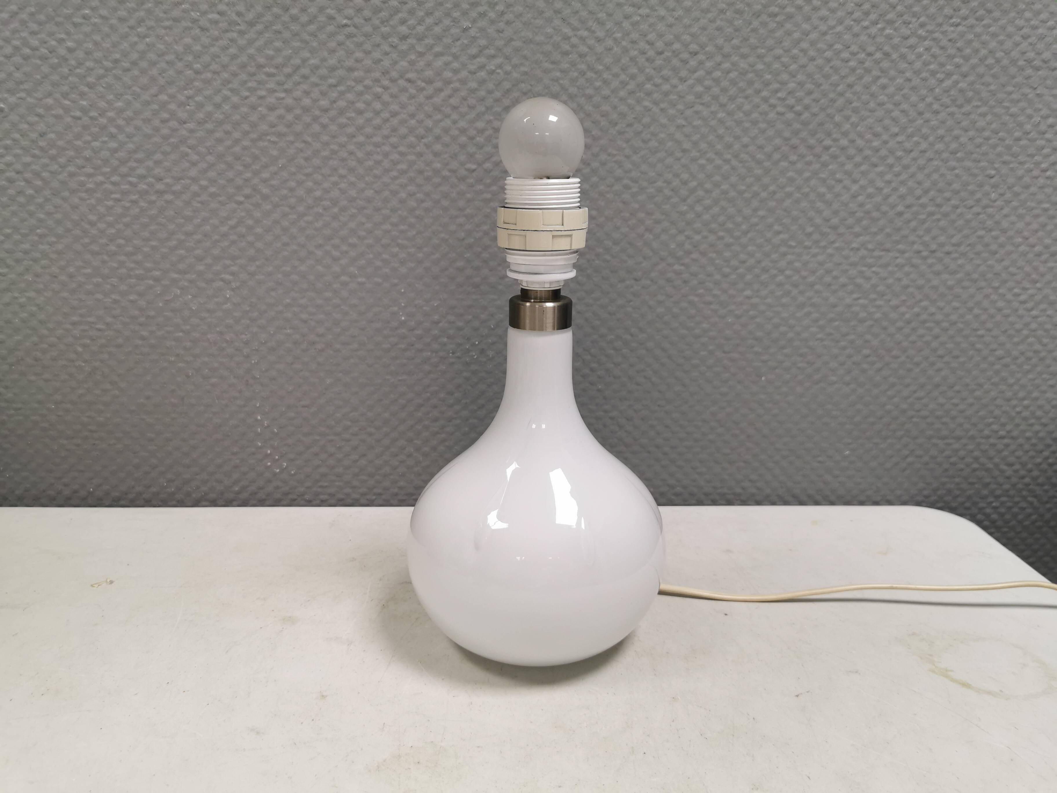 Rare Helios table lamp from Holmegaard, designed by Arne Branzell in 1984.