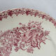 Old pink ironstone plate Onnaing | French earthenware