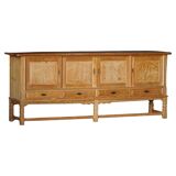 Henning Kjærnulf, mid-century Danish brutalist enfilade in oak, 1960s.