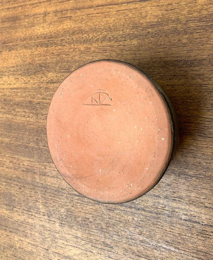 Brutalist mid-century studio pottery vase by Johannes Lessmann for Keramische Werkstatt Margaretenhöhe, Essen.