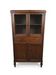 Vintage oak furniture with mesh doors.