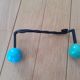 Wall coat rack two ball hooks