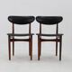 1960s Set of Six Scantic Mobelvaerk Dining Chairs in Leatherette, Denmark