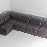 Vintage leather Durlet Model 'Jeep' Modular sofa set, 1970s