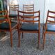 set of 6 vintage Scandinavian chairs