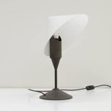 Glass table lamp by VeArt, Italy 1980s.