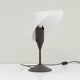 Glass table lamp by VeArt, Italy 1980s.