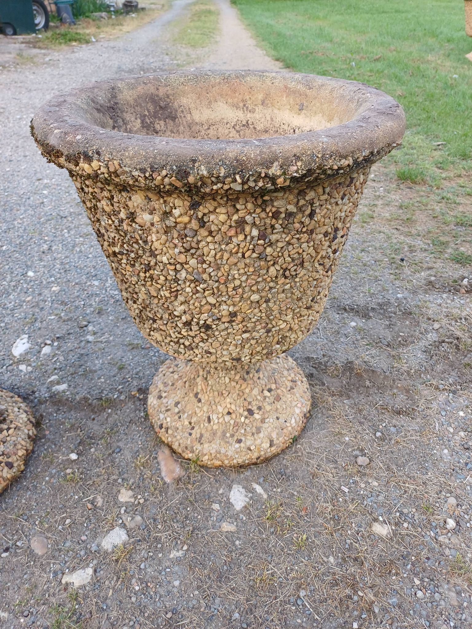 Pair of Medici Style Vases in Reconstituted Stone