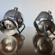 Pair of chrome "eye ball" wall lights 1970