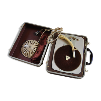 Suitcase turntable record 50s