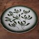 Dessert plate Terre de Fer model "Gui" signed Badonviller Art Deco