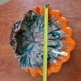 Large ceramic saint jacques shell cup 33x 30 cm - vintage-