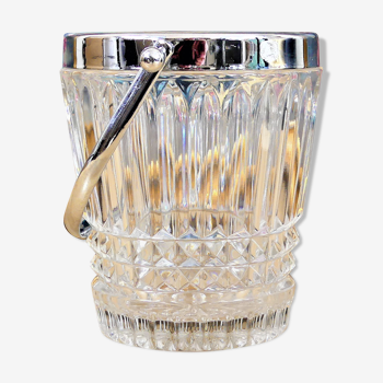 Crystal and metal ice bucket - Vintage year 40