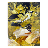 Waves of Gold Modern Abstraction by Juraj Huliak