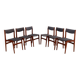 Set of six teak chairs, Danish design, 1960s, production: Denmark