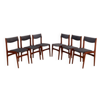 Set of six teak chairs, Danish design, 1960s, production: Denmark