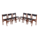 Set of six teak chairs, Danish design, 1960s, production: Denmark