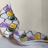 Three vintage free-form ceramic ravine dishes from the 1950s