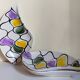 Three vintage free-form ceramic ravine dishes from the 1950s