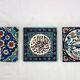 3 vintage Turkish ceramic tiles