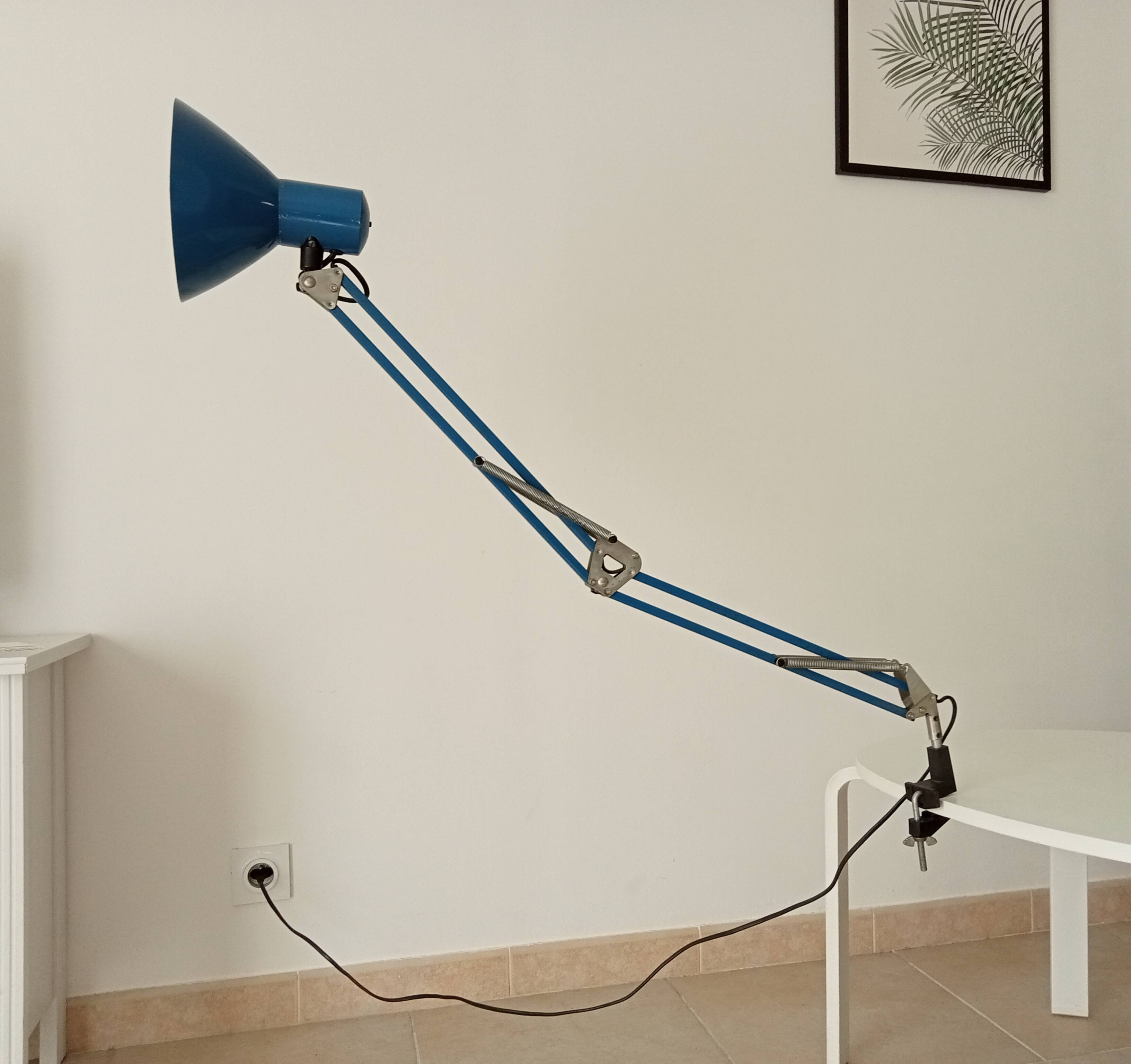 Articulated architect lamp Veb Narva Ex GDR 70s