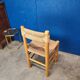 Chaise paillée bois clair vintage style Perriand