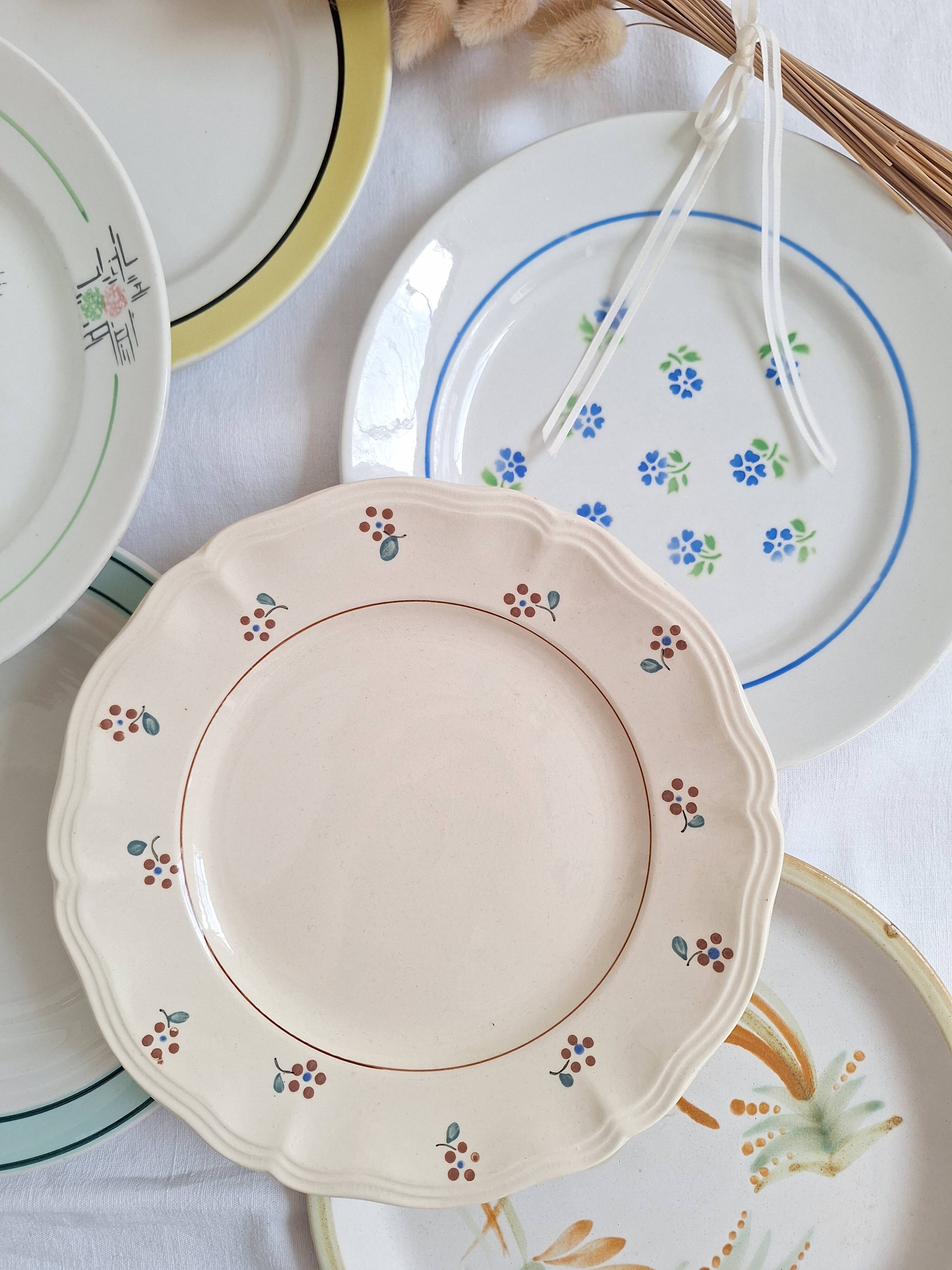 Flat plates Henriot, Céranord, Sarreguemines Digoin