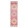 Vintage Turkish Hand-Knotted Wool Cotton Pink Runner Rug 96x365