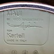 Mauï Kartell office chair design Vico Magistretti swivel wheel