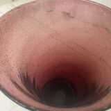 Vase en verre soufflé à la main / Vase en verre soufflé violet