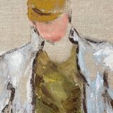 Painting - "The Fisherman" in linen