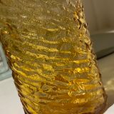 Bottle bottle amber glass textured vintage 70s