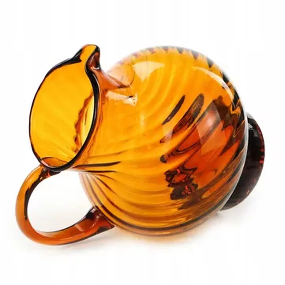 Water jug, pressed glass, Huta Barbara, Poland, 1970s