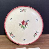 Pie tray with pie shovel in Gien earthenware, Lorraine décor