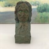 Plaster bust of a musician
