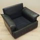 Leather armchair, Italian design, 1960s, production: Italy