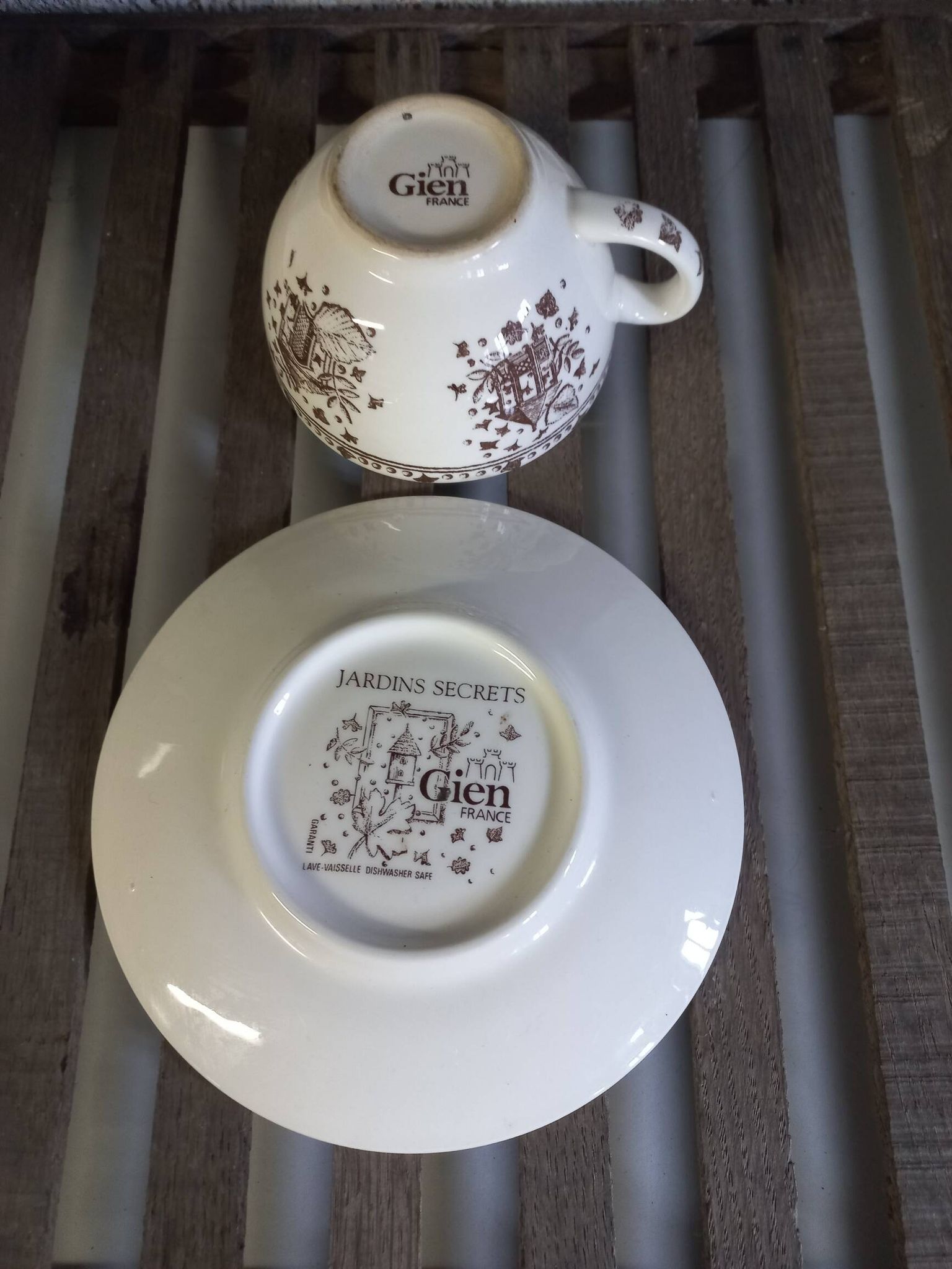 Gien Secret Gardens cup and saucer