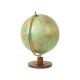 Vintage globe with oak base Dr Arthur Krause 1950s