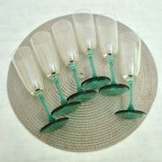 6 glasses champagne flutes