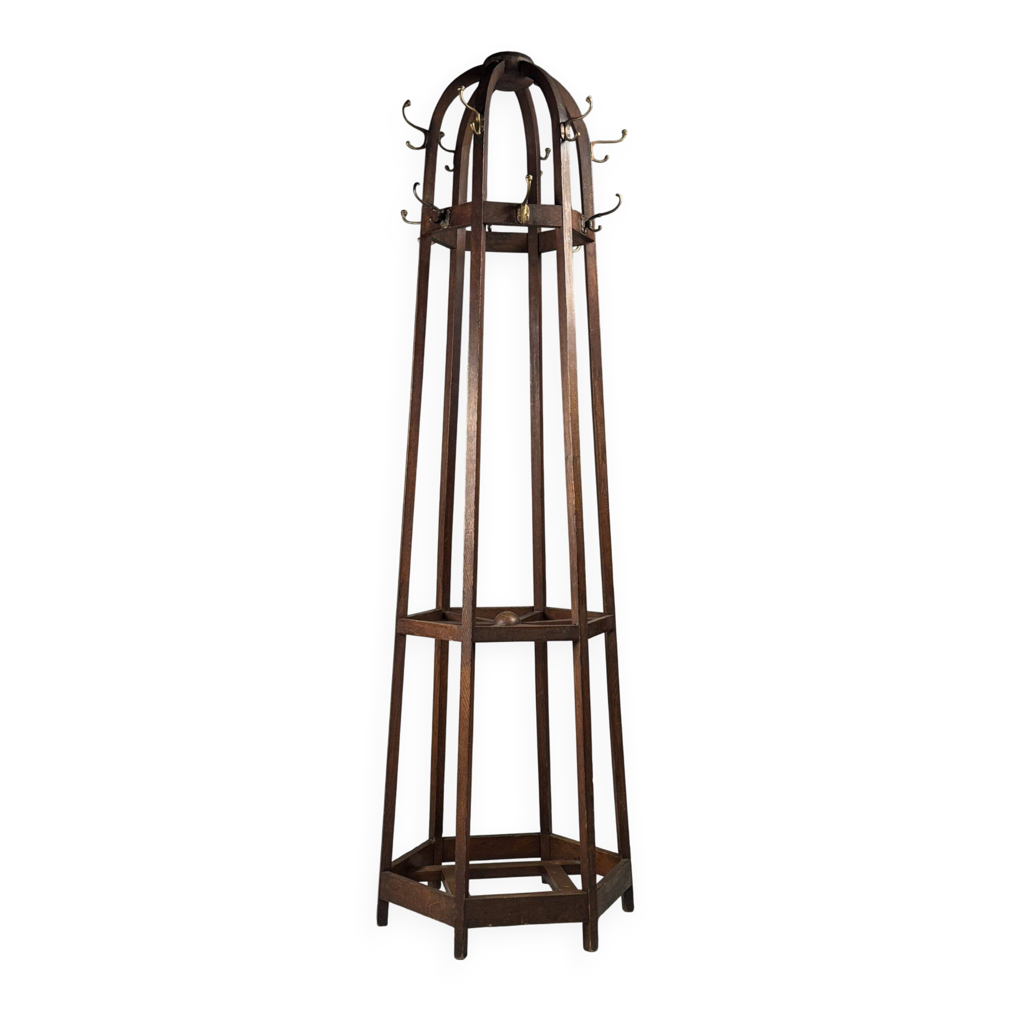 Porte-manteau ancien Arts et Crafts