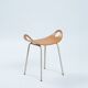 Olof Kettunen Chair and Stool for Merivaara, Finland 1950s