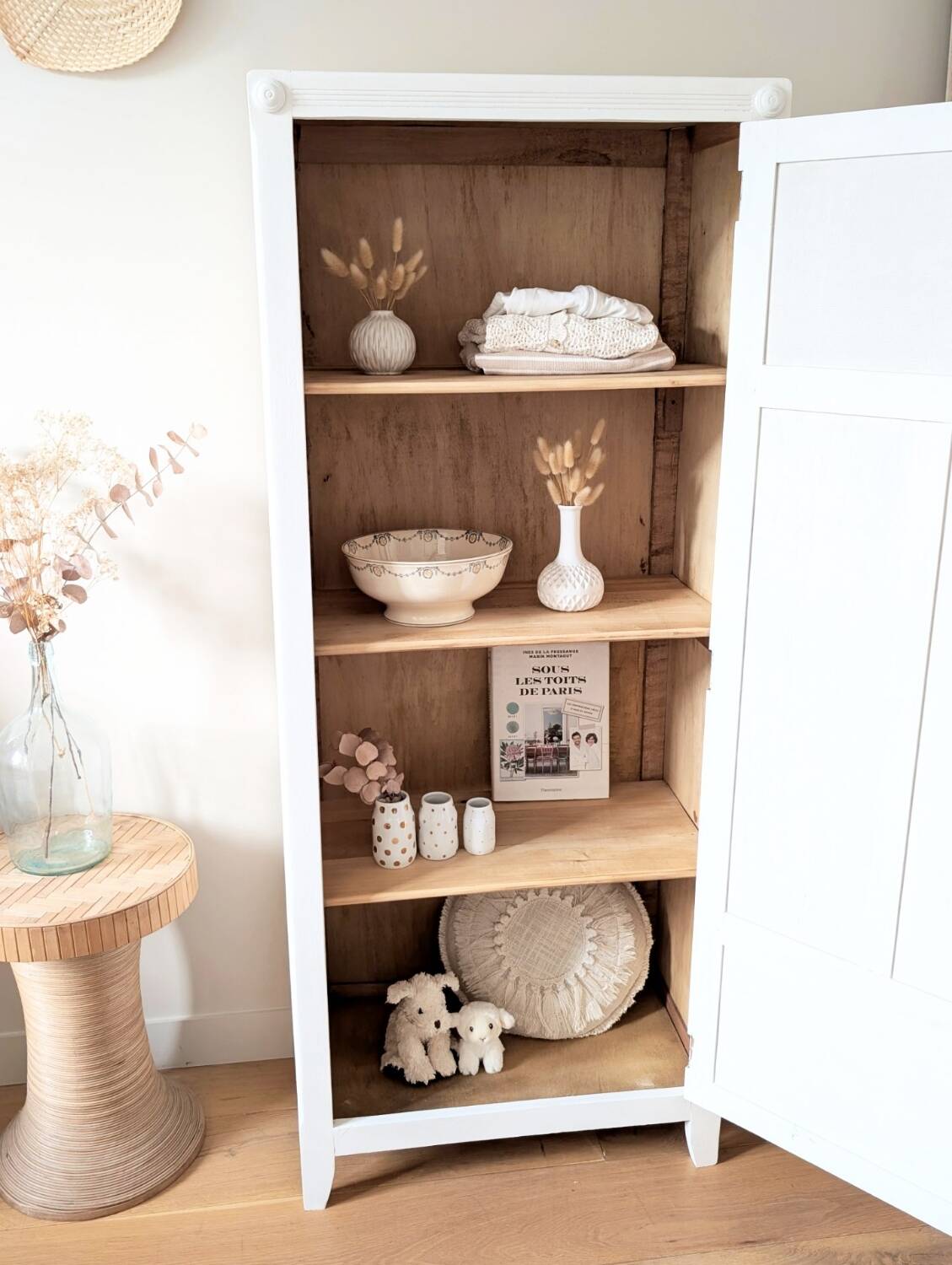 Renovated vintage Parisian bonnet wardrobe