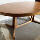 Baumann vintage 1970 oval table, stamped NF
