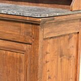 Grand buffet, meuble de toilette ancienne à dessus de marbre XIXe