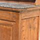 Grand buffet, meuble de toilette ancienne à dessus de marbre XIXe